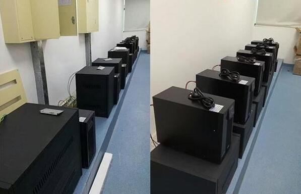 美觀大氣的UPS不間斷電源系統(tǒng)安裝現(xiàn)場(chǎng)圖